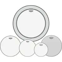 Remo Emperor Clear Complete Pack - 10 12 14" Heads w/20 P3 + Free 14 Ambassador
