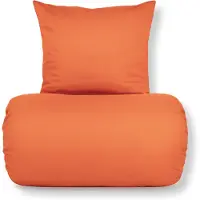 Nordstrand Bambus sengetøy 140x220 cm - 100% bambus - Oransje satinvævet
