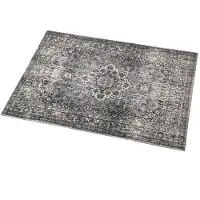 Drum N Base Vintage Persian Pedal & Amp Series Rug Grey 80cm x 60cm