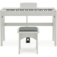 Gear4Music Keynote Junior Digitalpiano og Krakk fra Hvit