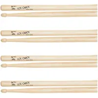 Los Cabos 5B Maple Wood Tip Drumsticks 4 Pair Pack