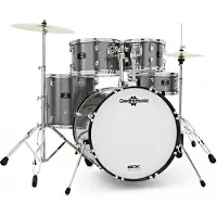 Gear4Music BDK-20 Fusion Drum Kit by Silver Sparkle