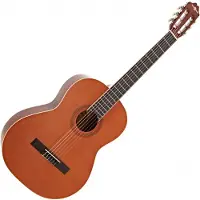 Gear4Music Deluxe Klassisk Gitar fra Naturell