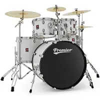 Premier Revolution 22" 5-stk Trommesett Hvit