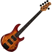Sterling By Music Man Sterling StingRay 5 HH RAY35HH Spalted Maple Blood Orange Burst