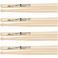 Los Cabos Next Generation Maple 4-7 Wood Tip Drumsticks 4 Pair Pack