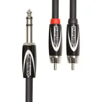 Roland 1/4 TRS - Dobbel RCA Kabel for Sammenkobling 10 fot/3 m