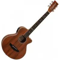 Tanglewood TRU2-CE-AW Reunion Travel Electro Acoustic All Black Walnut