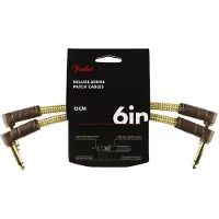 Fender Deluxe 6" Patch-kabel 2-pakk Tweed