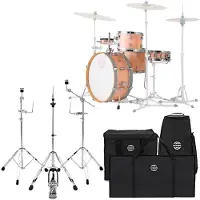 Dixon Drums Little Roomer Gig Pack w/Hardware & Bags Satin Peach Fuzz