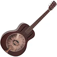 Hartwood Resonatorgitar Vintage Wine Red