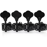 Gear4Music Guitarworks Bassgitar Machine Head 4-in-line Svart