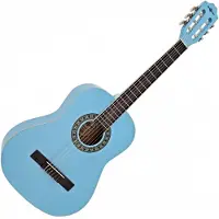 Gear4Music 3/4 Klassisk Gitar Blå fra