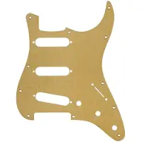 Fender Moderne Stratocaster Plekterbrett med 11 Hull Gull