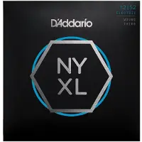 D'Addario NYXL1252W Nickel Wound Light Wound 3rd 12-52
