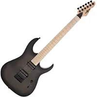 Gear4Music Harlem S Elektrisk gitar fra Transparent Black