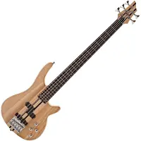 Gear4Music Chicago 5 String Neck Through Bassgitar fra