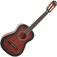 Gear4Music Deluxe 1/2 Klassisk Gitar fra Trans Sunburst