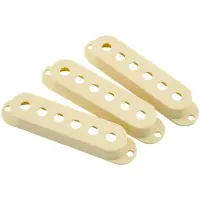 Fender Road Worn Stratocaster Pickupdeksler Hvite med Gammeldags Preg (3)