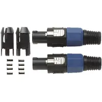 Stagg 2x 4 Pin Male Speakon Plug