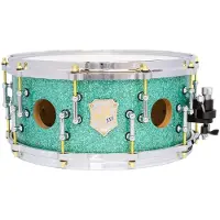 SJC Custom Drums SJC Drums 25th Anniversary 14 x 6.5 Snare Drum Turquoise Glitter