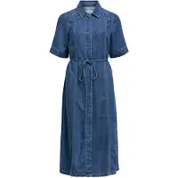 Object Brodert Denimkjole