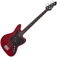 Gear4Music Seattle Bassgitar fra Rød