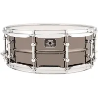 Ludwig Universal 14 x 5.5 Black Brass Snare Drum Chrome Hardware