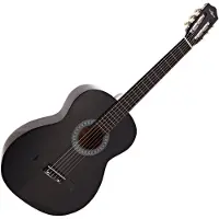 Gear4Music Klassisk Gitar Svart fra