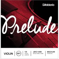 D'Addario Prelude Violin String Set 1/4 Size Medium