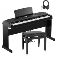 Yamaha DGX 670 Digitalpiano-pakke Svart