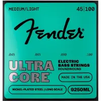 Fender 9250 Ultracore Bass Strings Nickel Plated Steel Ball End 9250ML Gauges .045-.100 (4)
