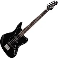 Gear4Music Seattle Short Scale Bassgitar fra Svart