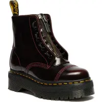 Dr. Martens for woman. 25233600 Sinclair Arcadia cherry red leather boots (37), Flat, Laces, Casual, Maroon