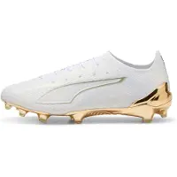 Puma ULTRA 6 ULTIMATE FG Football Boots Unisex, Shoes, White/Metallic Gold/Black, 43