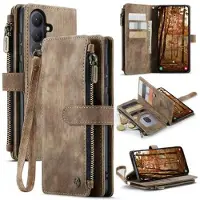 CASEME Samsung Galaxy S26+ C30 Multifunksjonell Lommebok-deksel - Brun