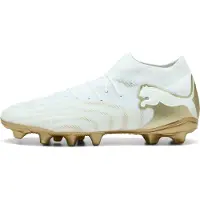 Puma FUTURE 9 PRO FG/AG Football Boots Unisex, Shoes, White/Metallic Gold/Black, 42