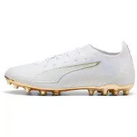 Puma ULTRA 6 ULTIMATE MG Football Boots Unisex, Shoes, White/Metallic Gold/Black, 40