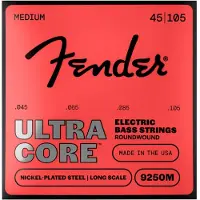 Fender 9250 Ultracore Bass Strings Nickel Plated Steel Ball End 9250M Gauges .045-.105 (4)