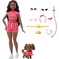 Mattel Afroamerikanske Matchende Antrekk Med En Hundedukke