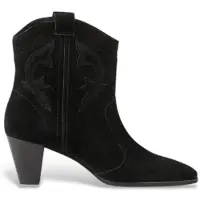 Ba&sh for woman. 2E25NCAS New Casey black leather boots (40), 3 to 5 cm, None, Casual