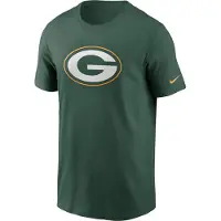Nike Nfl Green Bay Packers Logo Essential Kortarmet T-skjorte