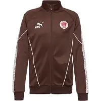Puma FC St. Pauli KING Anthem Jacket Men, Clothing, Espresso Brown/White, L