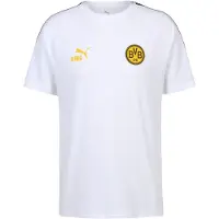 Puma Borussia Dortmund KING Tee Men, Sport, White/Yellow Sizzle, L
