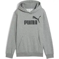 Puma ESS No. 1 Logo Fleece Hoodie Youth, Clothing, Medium Gray Heather, 11-12Y