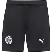 Puma FC St. Pauli 25/26 Shorts Youth, Clothing, Black/White, 13-14Y