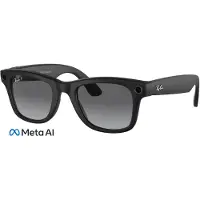 META Ray-Ban: Meta Wayfarer - Standard Smart Glasses - Polarized Gradient Graphite - Matte Black - GEN 1