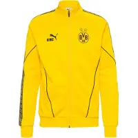 Puma Borussia Dortmund KING Anthem Jacket Men, Clothing, Faster Yellow/Black, M