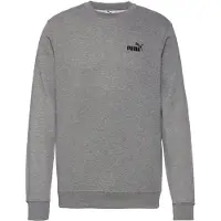 Puma Essentials Small No. 1 Logo Crew Men, Clothing, Medium Gray Heather, XXL