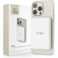 Tech-Protect PB10 LifeMag Magnetisk Trådløs Powerbank - 15W - Hvit